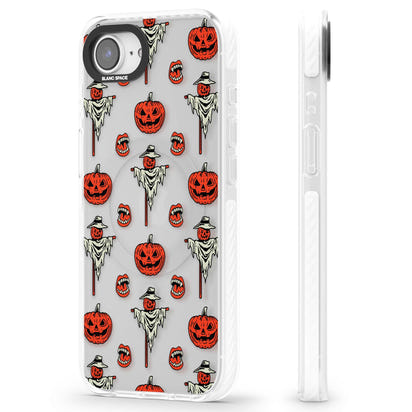 Retro Red Pumpkins & Scarecrows