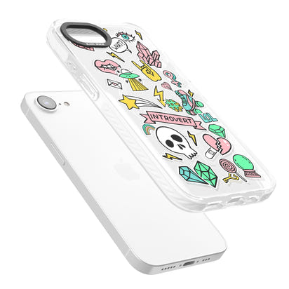 Autocollant introverti