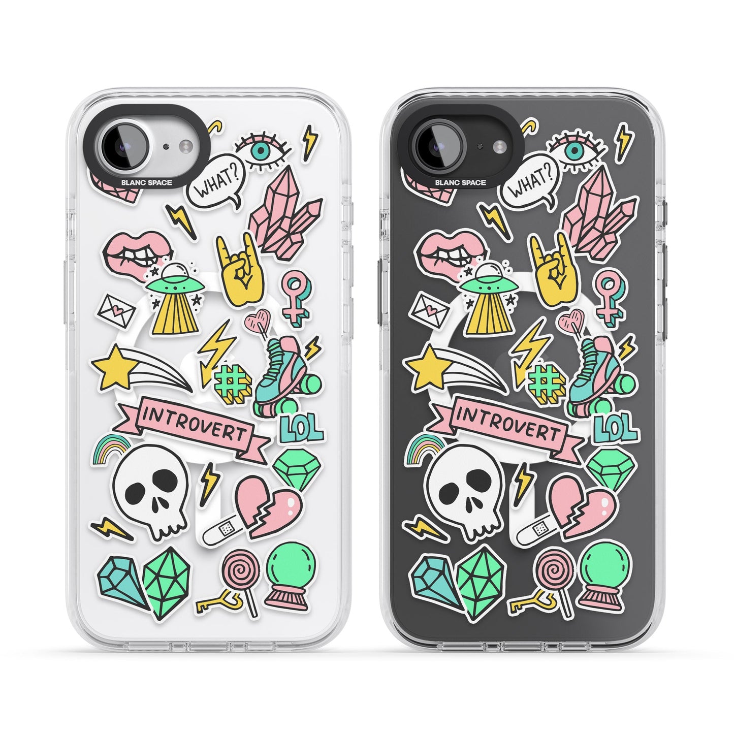 Autocollant introverti