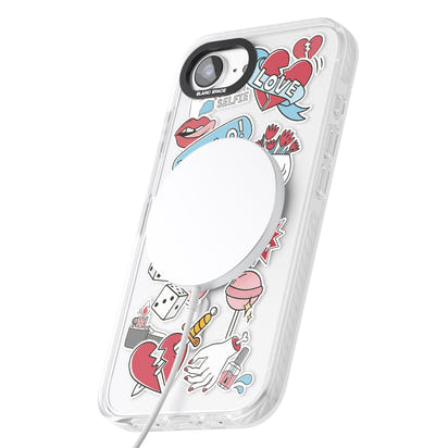 Autocollants Crâne et Fleurs