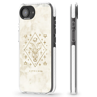 Motif du zodiaque Capricorne en or