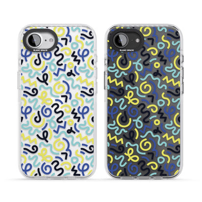 Blue & Yellow Memphis Retro