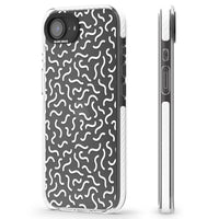 Schwarz-weißes Wellenmuster