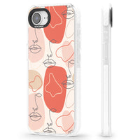 Abstract Face Line Art