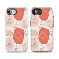 Abstract Face Line Art