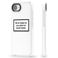 Heureux sur les réseaux sociaux