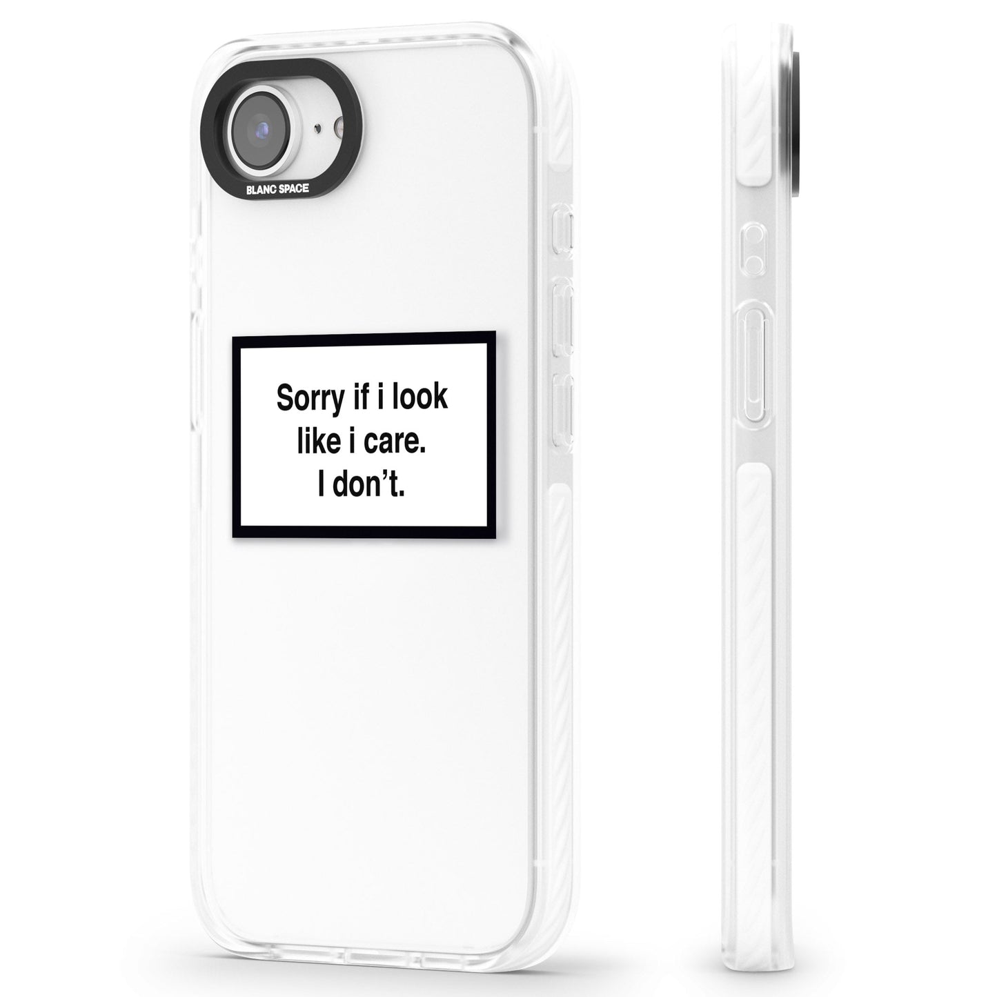 Excusez-moi si j'ai l'air de m'en soucier.