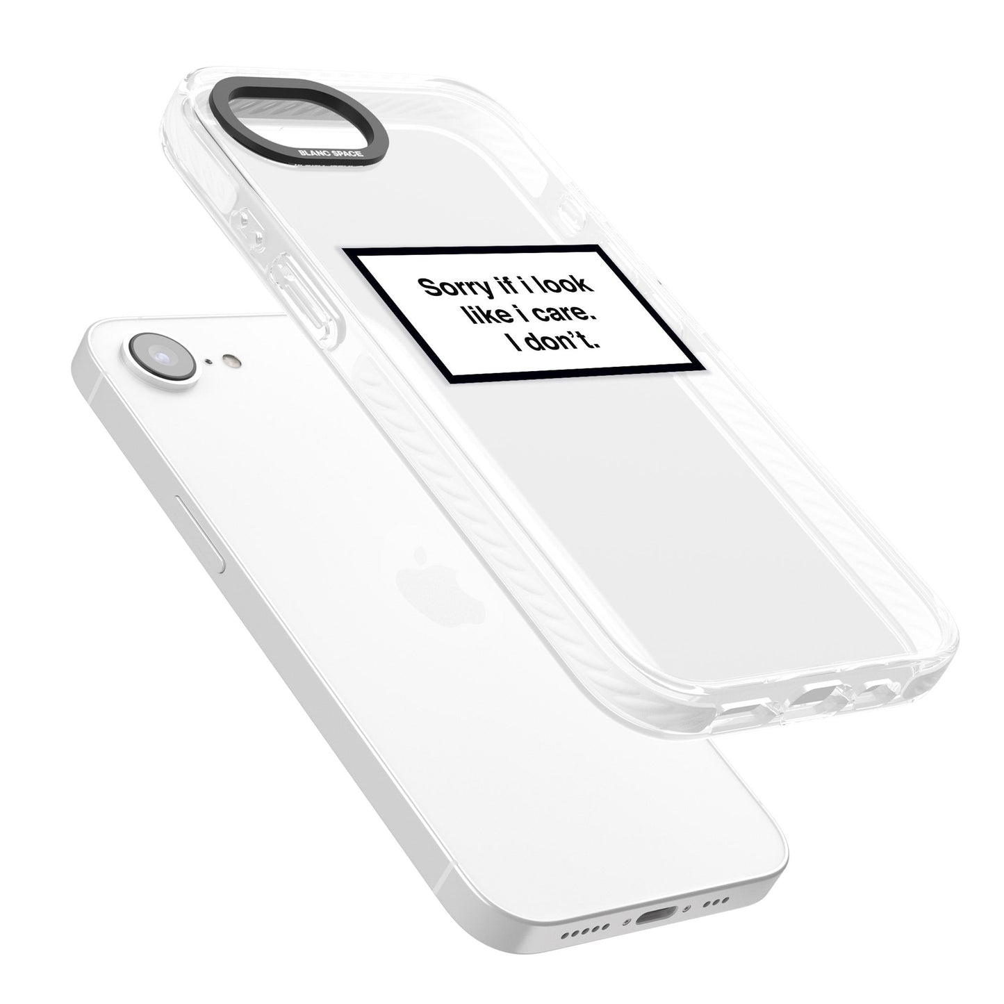 Excusez-moi si j'ai l'air de m'en soucier.