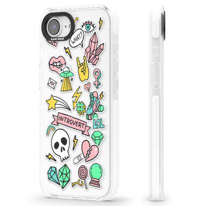 Autocollant introverti