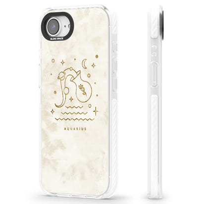 Goldenes Emblem des Wassermanns