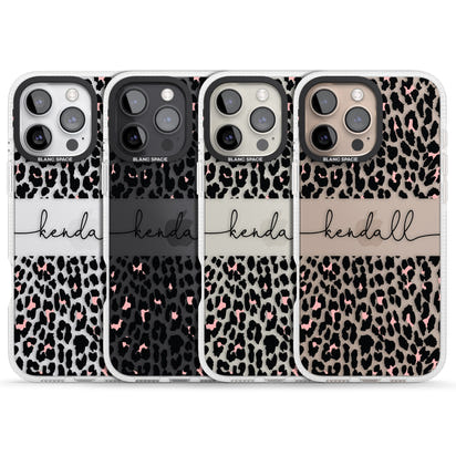 Personalised Cursive Leopard Spots