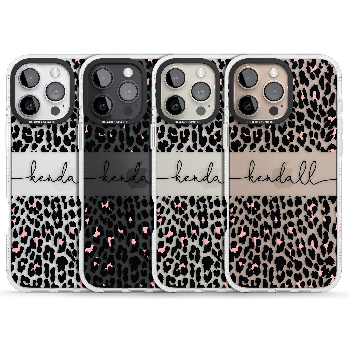 Personalised Cursive Leopard Spots