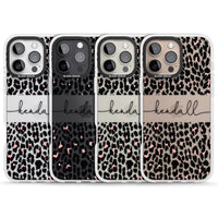 Personalised Cursive Leopard Spots