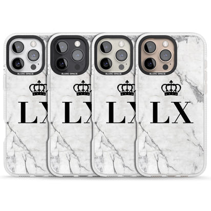 Personalised Initial Crown Marble