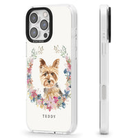 Personalised Yorkshire Terrier Floral Portrait