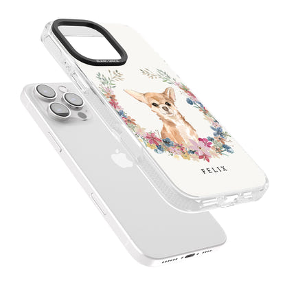 Personalised Chihuahua Floral Portrait