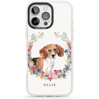 Personalised Beagle Floral Portrait