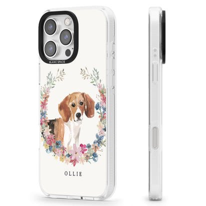 Personalised Beagle Floral Portrait