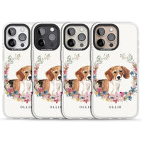 Personalised Beagle Floral Portrait