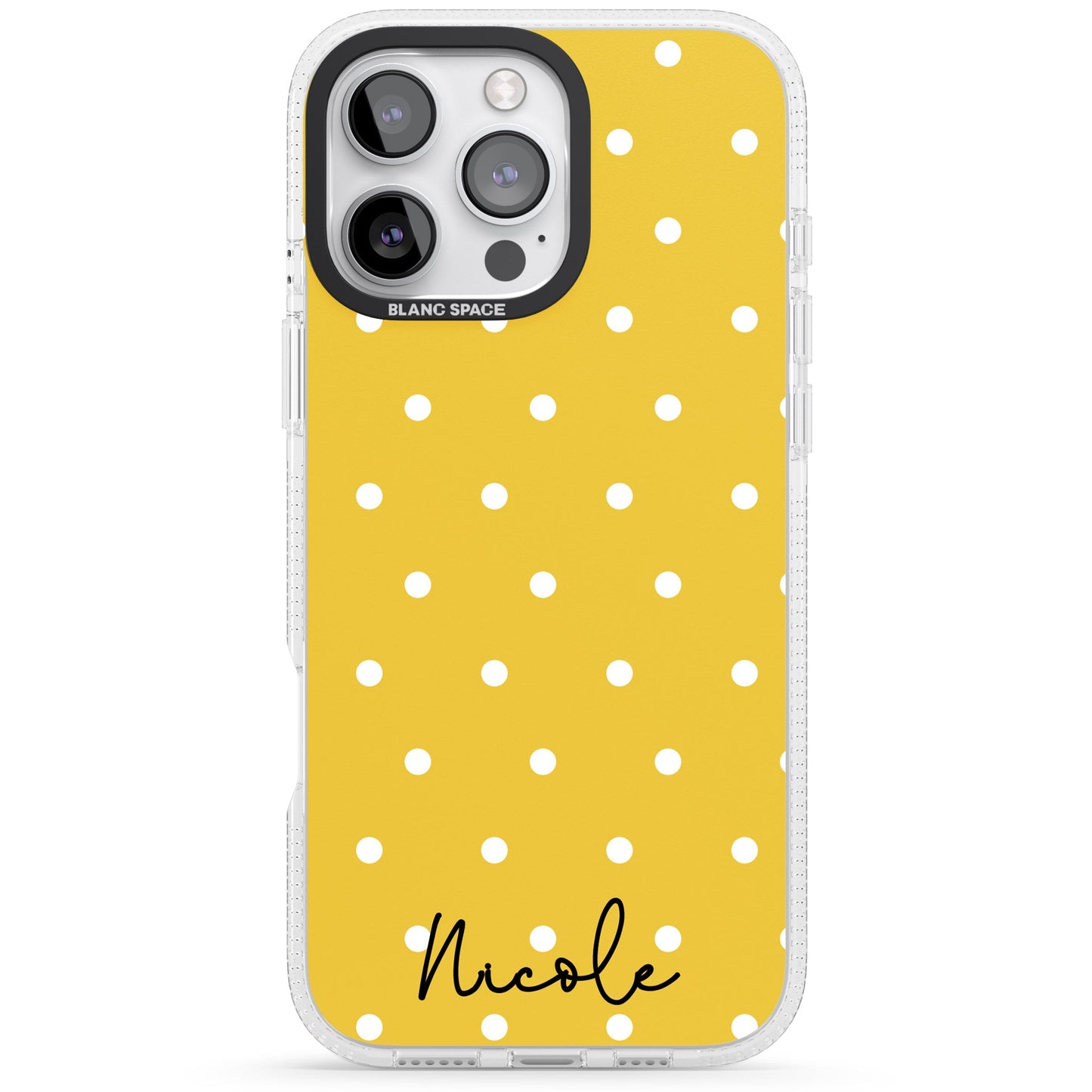Personalised Yellow Polka Dot