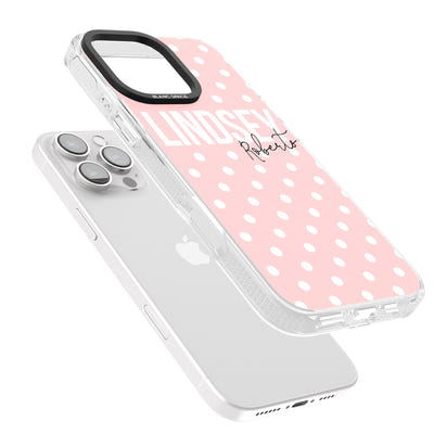 Personalised Pink Polka