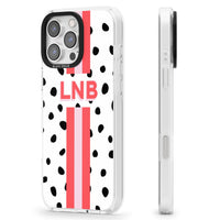 Personalised Polka & Pink Stripe