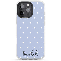 Personalised Simple Light Blue Dots