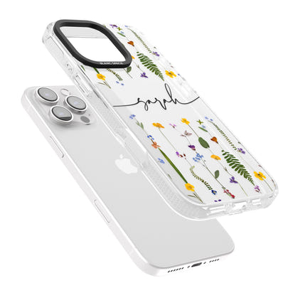 Chaîne de fleurs sauvages personnalisée