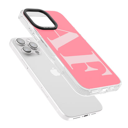 Personalised Light & Dark Pink Green Letters