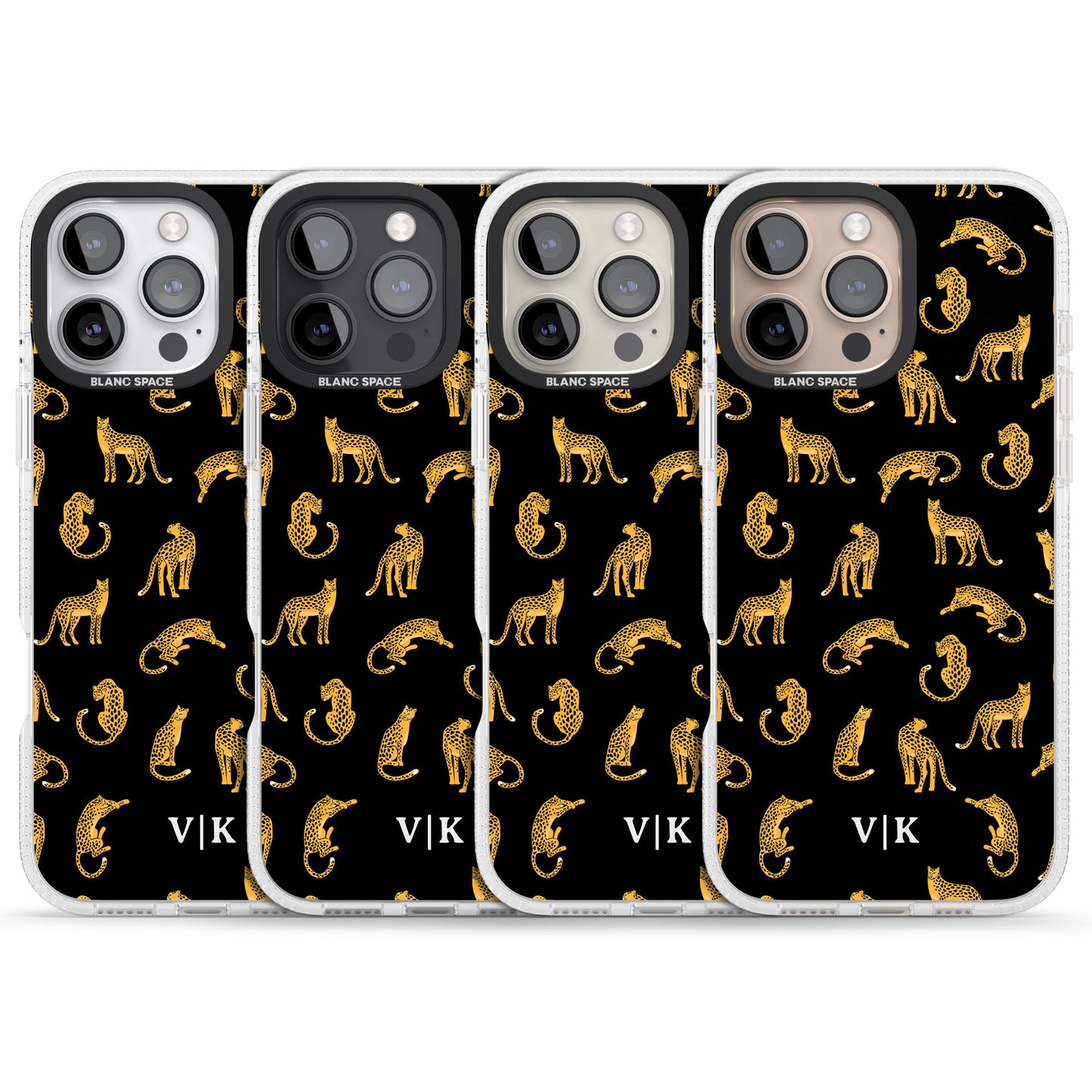 Personalised Gold Cheetah Pattern