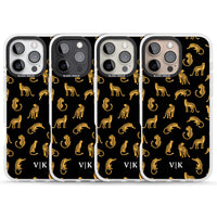 Personalised Gold Cheetah Pattern