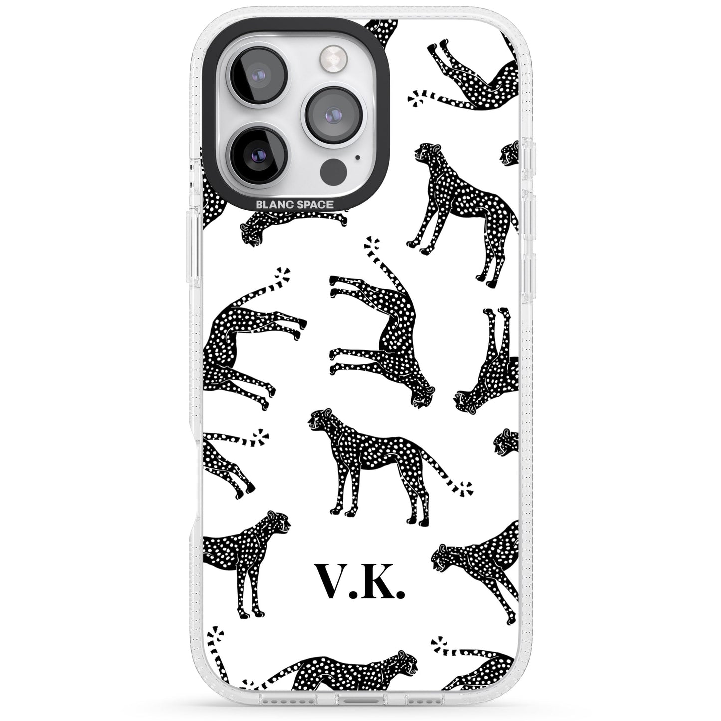 Personalised Black & White Cheetah Pattern