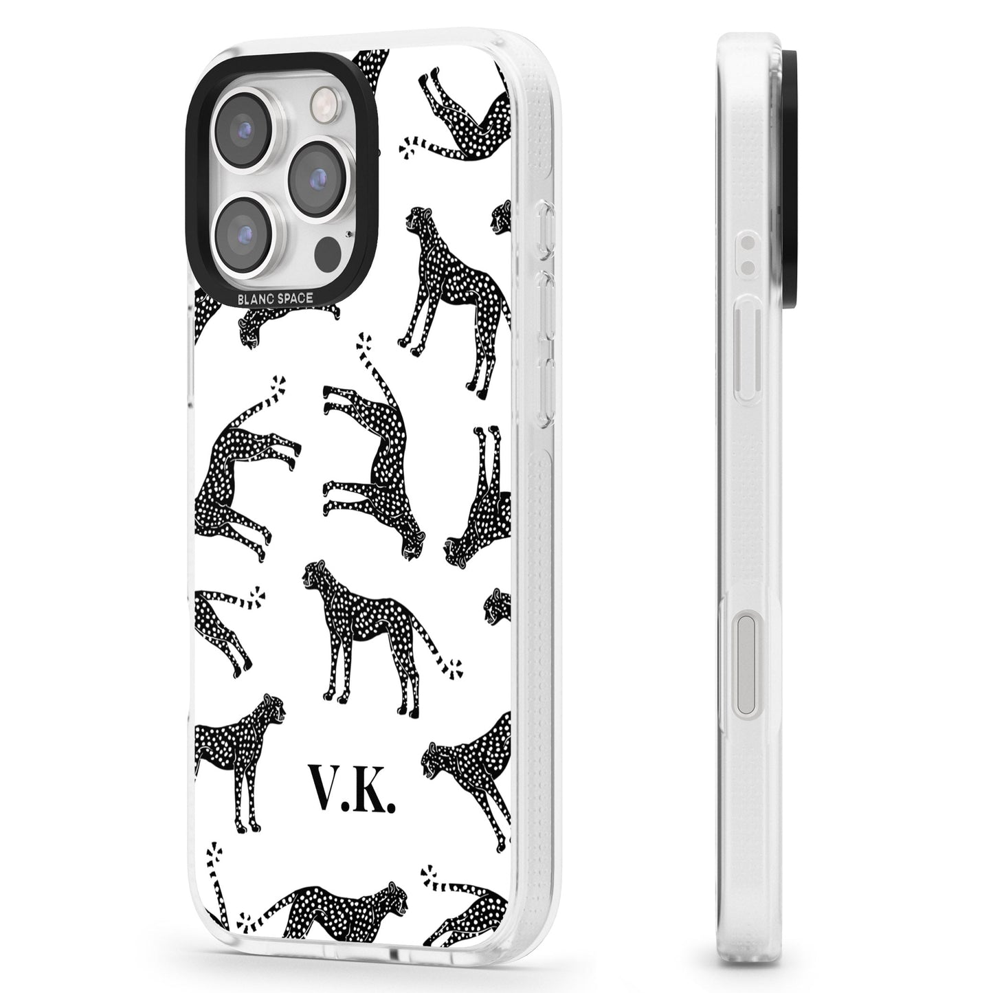 Personalised Black & White Cheetah Pattern