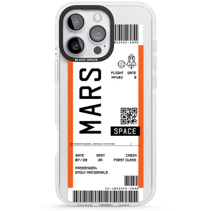 Personalised Mars Travel Ticket