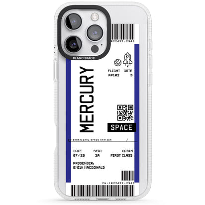 Personalised Mercury Travel Ticket