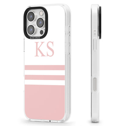 Personalised Pink Stripes & Initials
