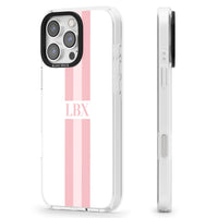 Personalised Minimal Pink Stripe