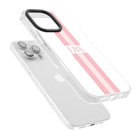Personalised Minimal Pink Stripe