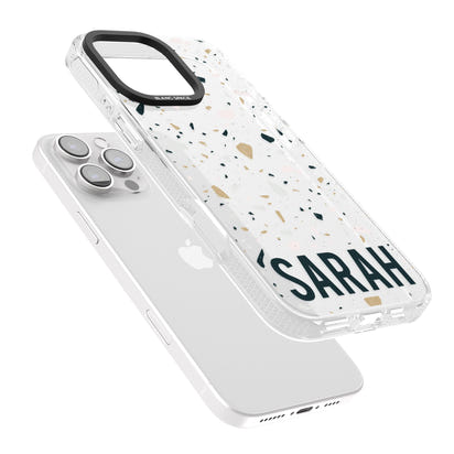 Personalised Terrazzo Blue, Pink, Brown