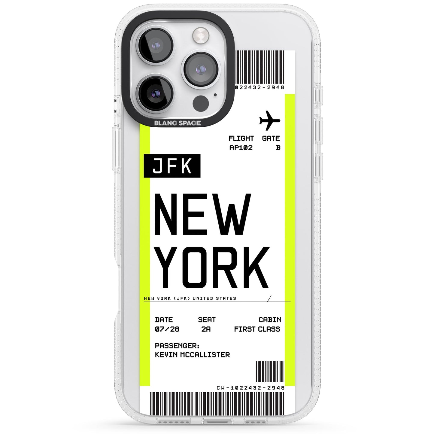 Personalised New York Boarding Pass