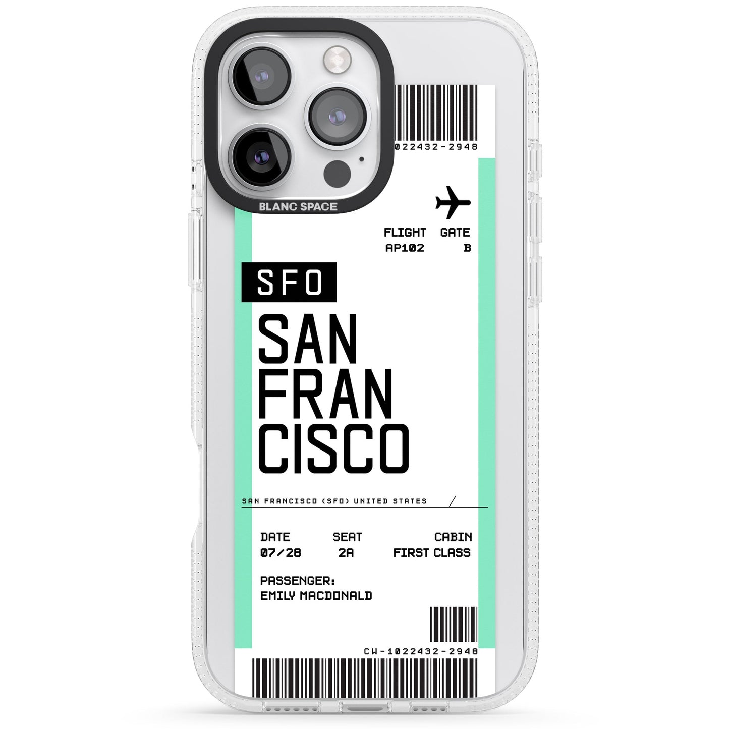Personalised San Francisco Boarding Pass
