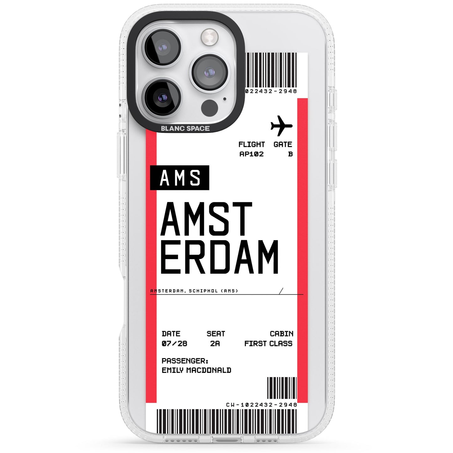 Personalised Amsterdam Boarding Pass