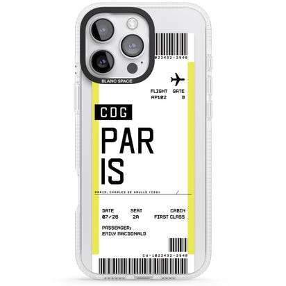 Personalised Paris Boarding Pass