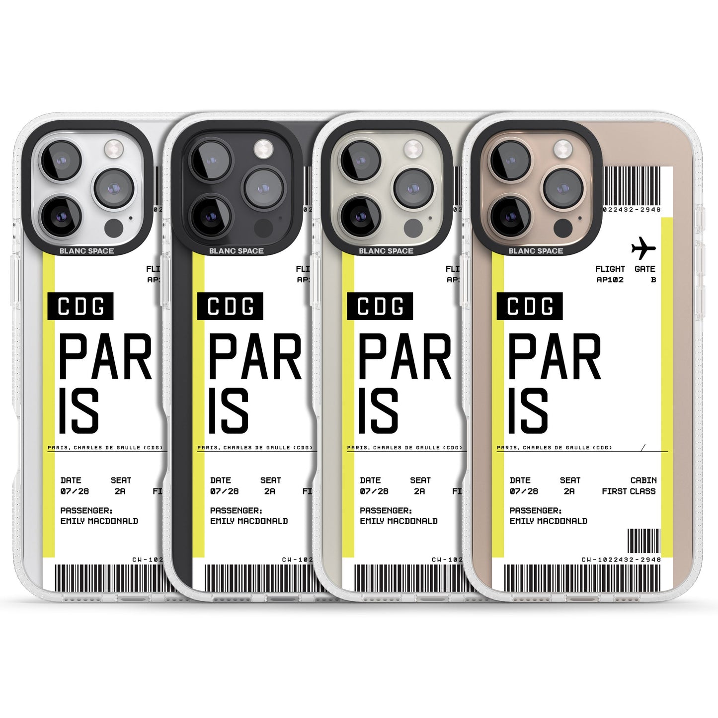 Personalised Paris Boarding Pass