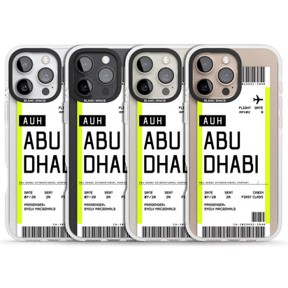 Personalised Abu Dhabi Boarding Pass