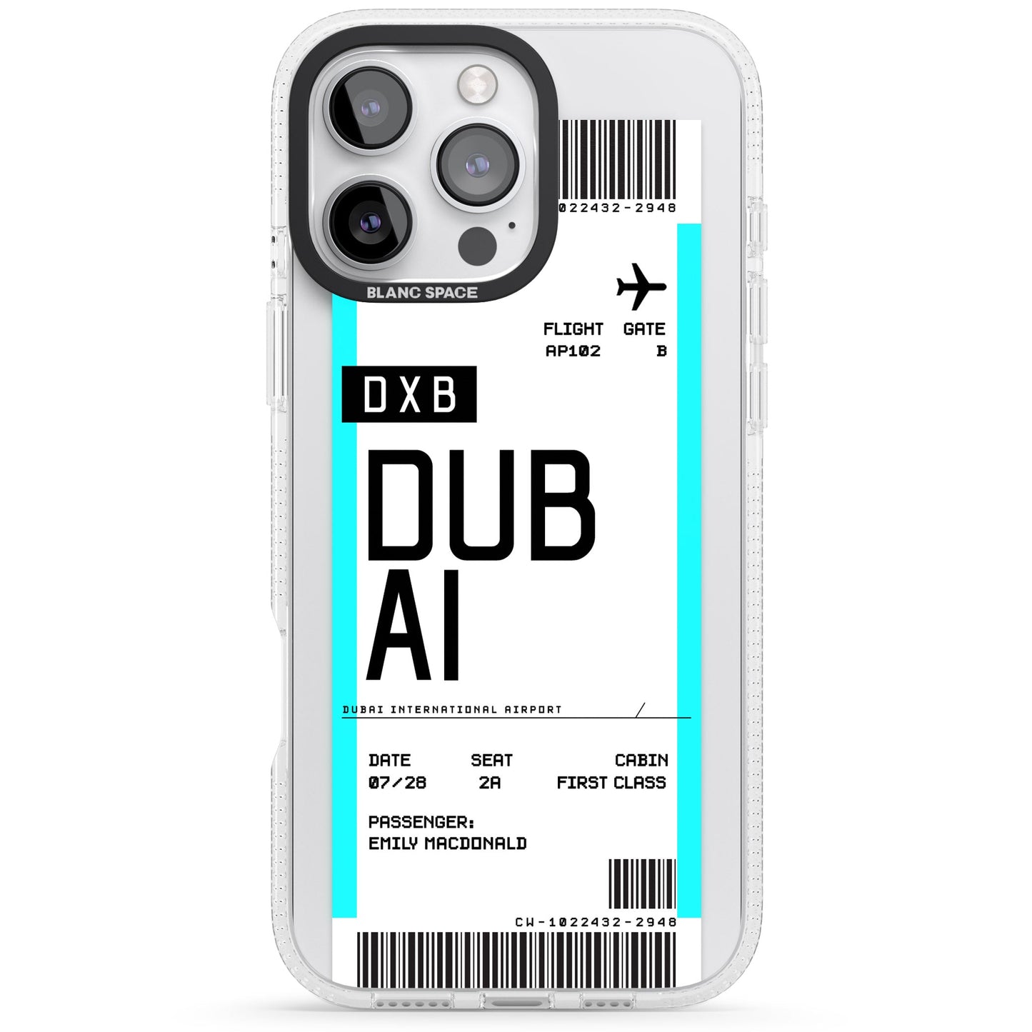 Personalised Dubai Boarding Pass