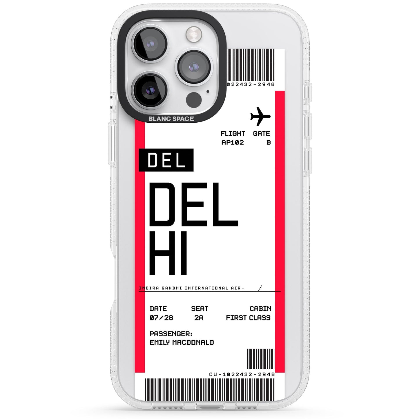 Personalised Delhi Boarding Pass