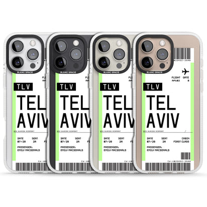 Personalisierte Bordkarte für Tel Aviv