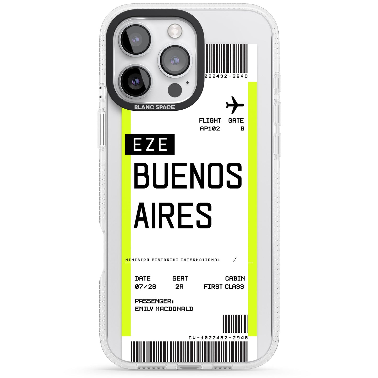 Personalised Buenos Aires Boarding Pass