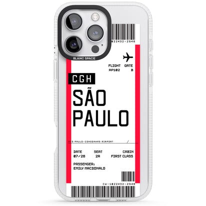 Personalisierte Bordkarte für São Paulo